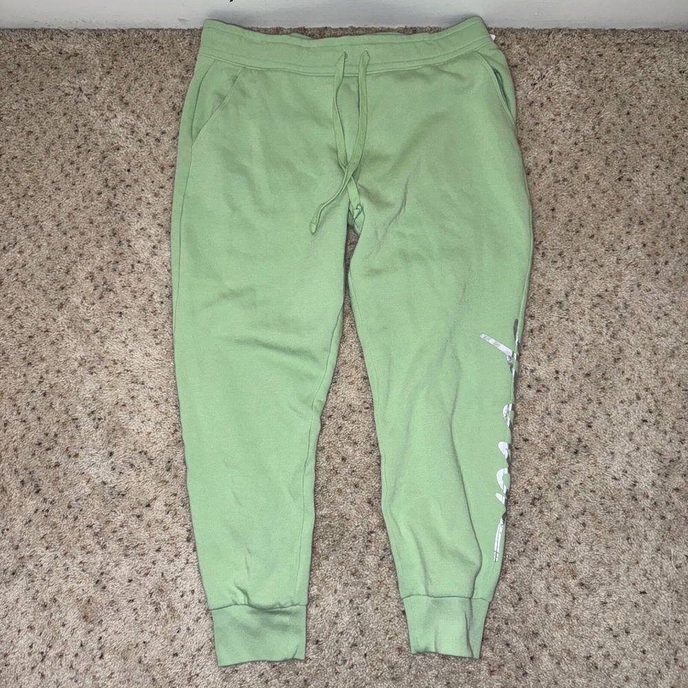 PINK Victoria's Secret Joggers‎ Lounge Pants Drawstring Silver Logo XL - Picture 2 of 6